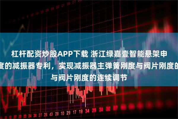 杠杆配资炒股APP下载 浙江绿嘉壹智能悬架申请可调刚度的减振器专利，实现减振器主弹簧刚度与阀片刚度的连续调节