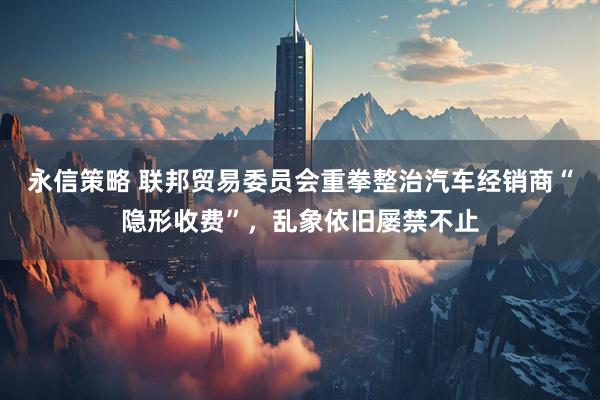 永信策略 联邦贸易委员会重拳整治汽车经销商“隐形收费”，乱象依旧屡禁不止